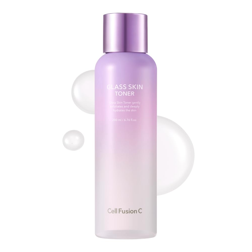 Cell Fusion C Glass Skin Toner, Face Toner for Glass Skin, Niacinamide, Hyaluronic Acid & Citric Acid, Dewy Glow & Smooth Texture, 200ml / 6.76 fl.oz
