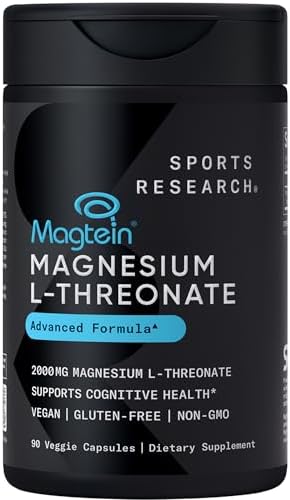 Sports Research® Cognitive Health Support Pack - Triple Strength Omega 3 Fish Oil EPA DHA Fatty Acids from Wild Alaskan Pollock & Magtein Magnesium L-Threonate Sports Research buy supplements Au