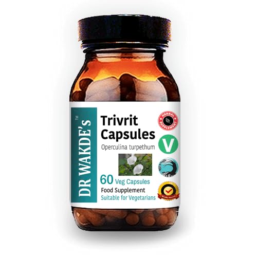 DR WAKDE'S Trivrit Capsules (Nishottar, 60 Veg Caps, Plant-Based Supplement, Ayurvedic Herb, All Natural, Vegan) DR WAKDE's buy supplements Au
