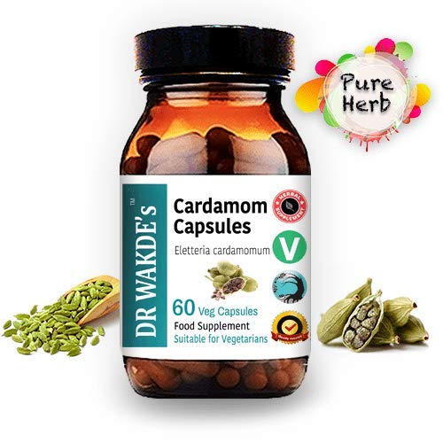 DR WAKDE'S Cardamom Capsules (60 Veg Caps, Plant-Based Supplement, Ayurvedic Herb, All Natural, Vegan) DR WAKDE's buy supplements Au