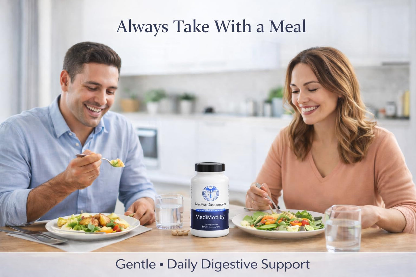 MediVite Supplements MediMotility 60ct – Physician-Approved Supplement for Healthy Gut Motility & Digestive Function – with Ginger Root & Artichoke Extract