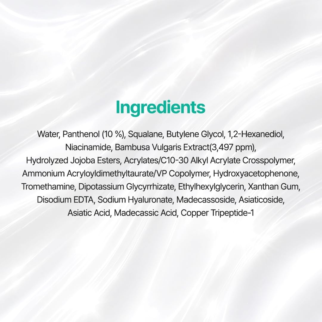 PURITO Panthenol 10% Barrier Cream | Face Moisturizer for Skin Barrier Repair | All skin types, sensitive and blemish-prone skin | Non-Comedogenic,