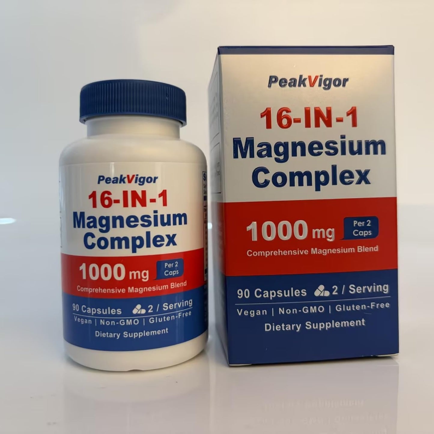 16 in 1 Magnesium Complex, 1000mg Magnesium Complex Supplement for Women with Magnesium Glycinate, Citrate, Orotate, L-Threonate, Malate, Third-Party Tested, Easy-Swallow Vegan Capsules PeakVigor buy supplements Au