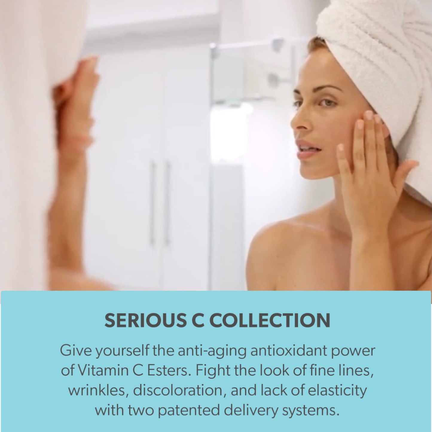 Serious Skincare Vitamin C Serum for Face, Anti-Aging Face Serum with Collagen, Vitamin E, Hydrating Skin Care for Brightening, Improve Appearance of Dark Spots