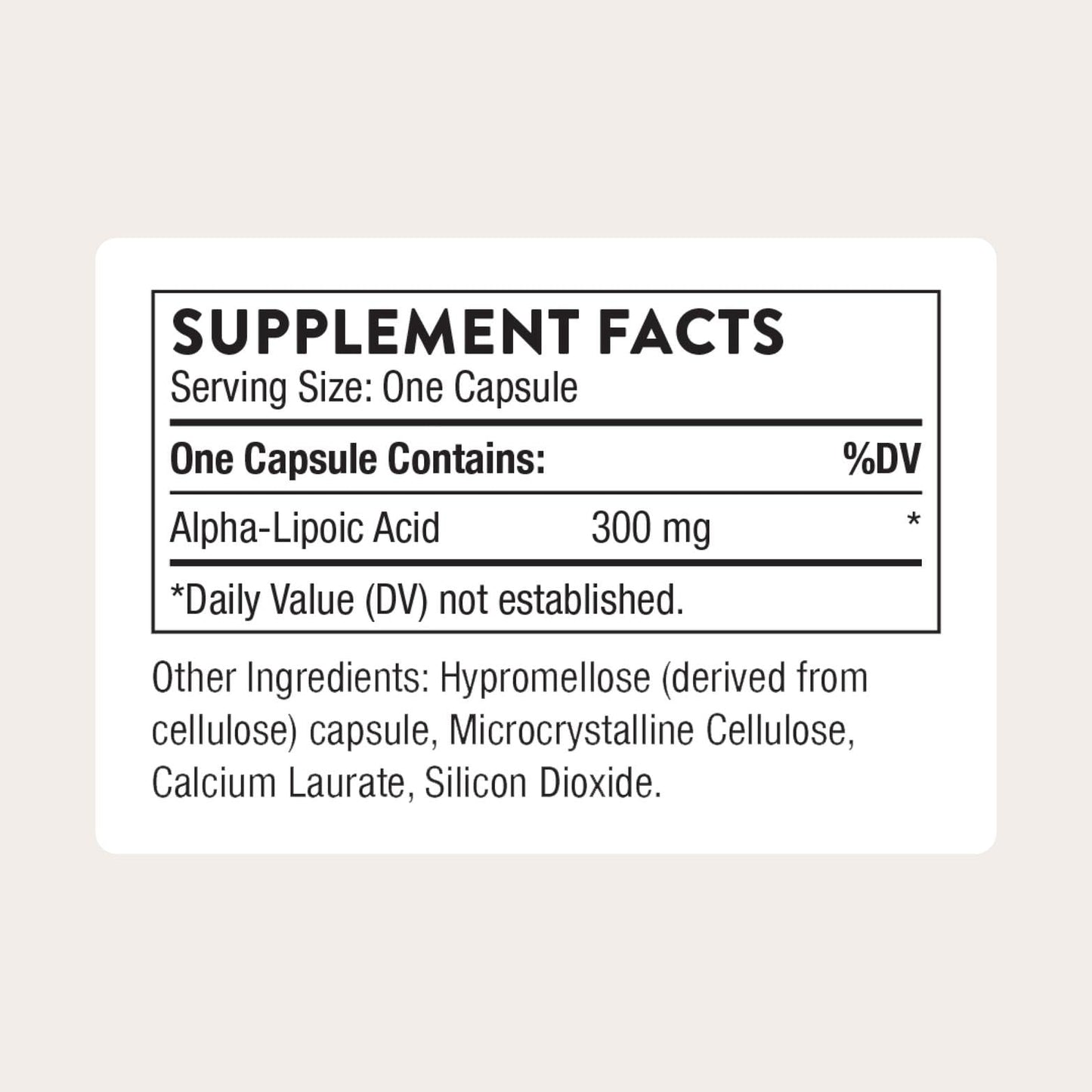 THORNE - Alpha-Lipoic Acid - Provides Antioxidant Support - Supports Liver Detox & Nerve, Eye, Metabolic & Liver Health* - Third-Party Certified