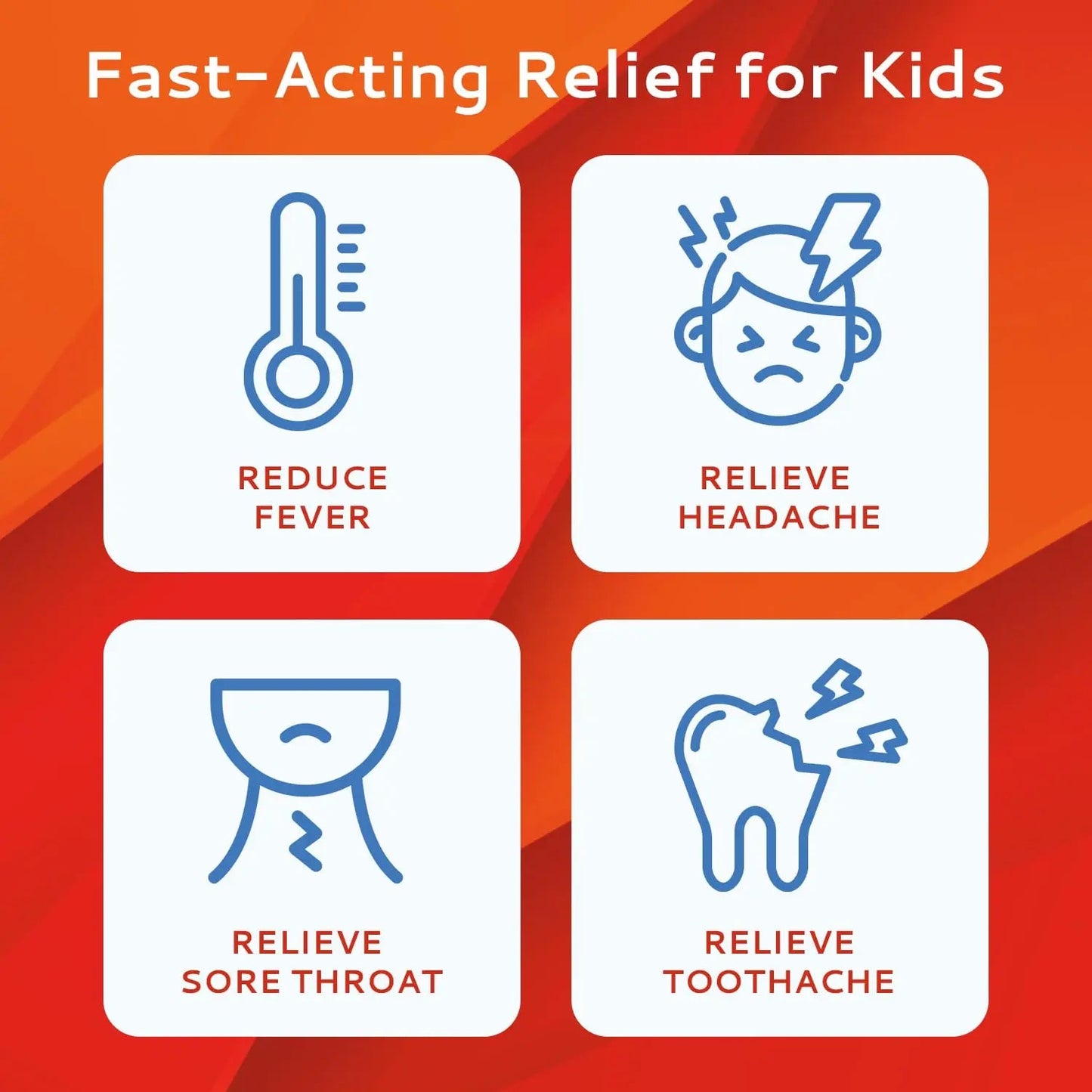 CALMOUR Children's Acetaminophen 36 Strips | Pain Reliever & Fever Reducer | Fast-Acting Support for Cold & Flu Symptoms | Oral Chewable Strips for Kids Ages 2-9 | Travel Size, Orange Flavor CALMOURBuy Supplements Australia