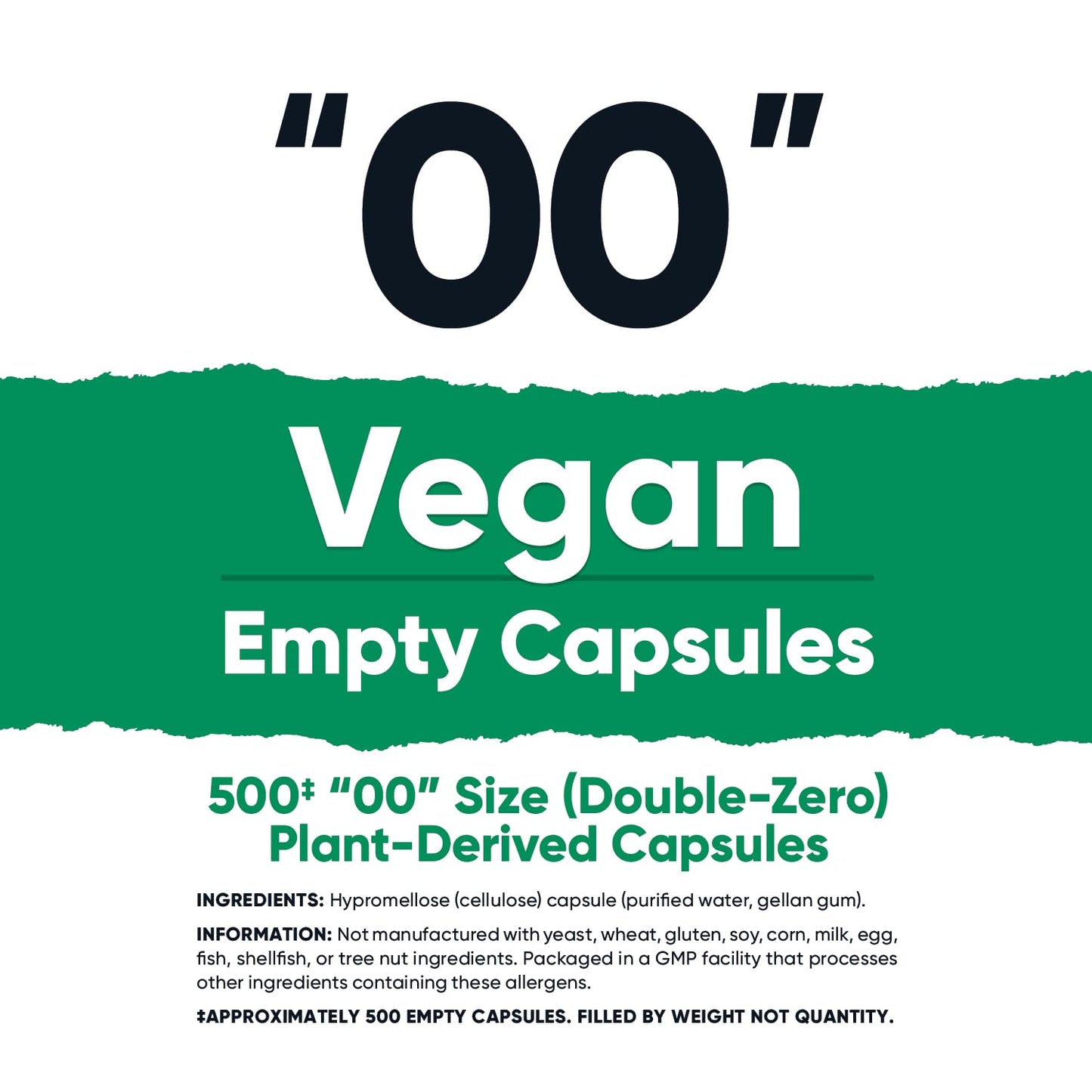 Nutricost Empty Capsules Size 00 Vegan - 500 Clear Empty Plant-Based Capsules - Kosher Certified, Halal Certified, Non-GMO, Soy Free, Gluten Free, Vegetarian Nutricost buy supplements Au