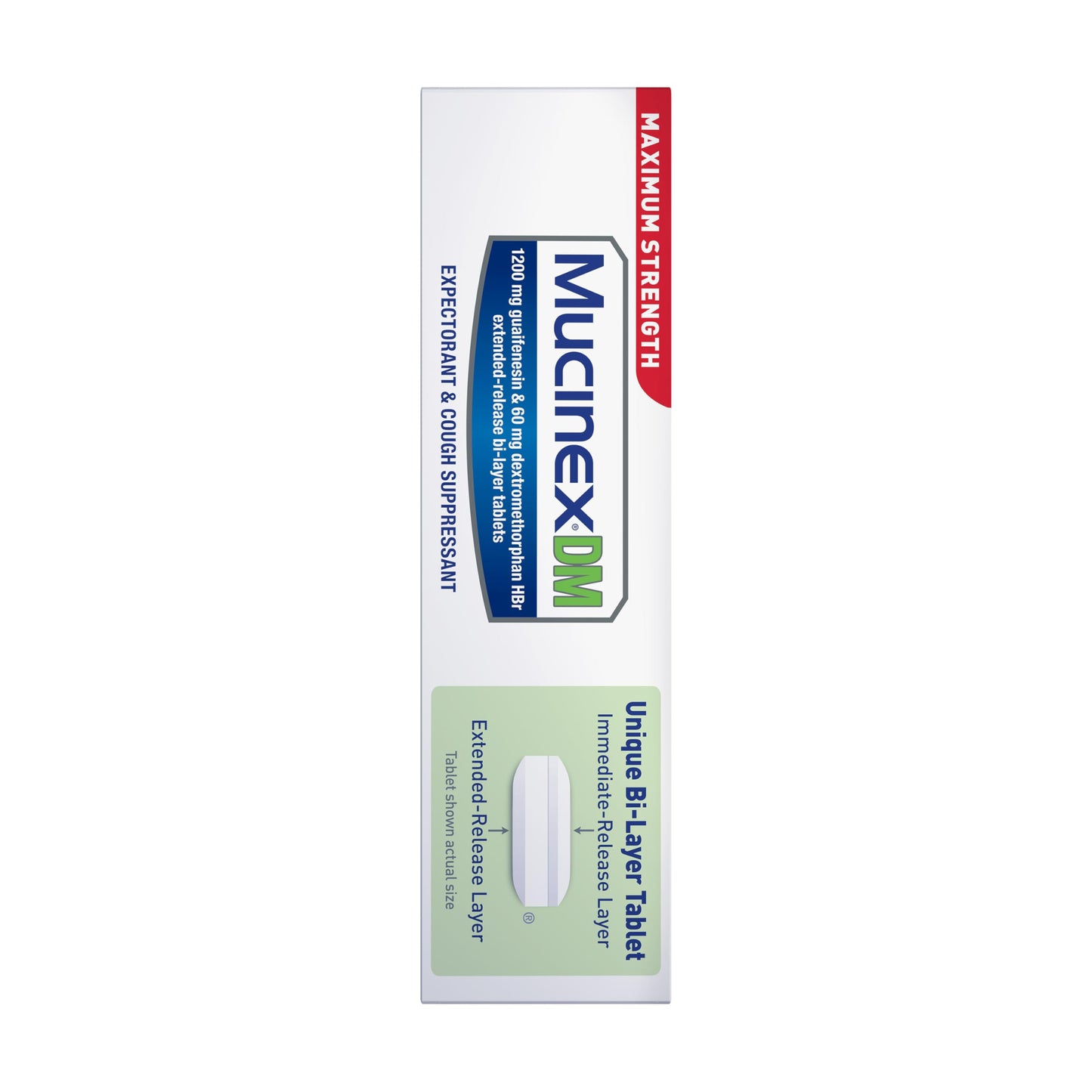 Mucinex DM 12Hr Maximum Strength Chest Congestion & Cough Medicine for Adults, Cold and Cough Medicine for Excess Mucus Relief, 1200 mg Guaifenesin & 60 mg Dextromethorphan HBr, 48 Bi-Layer Tablets Mucinex buy supplements Au