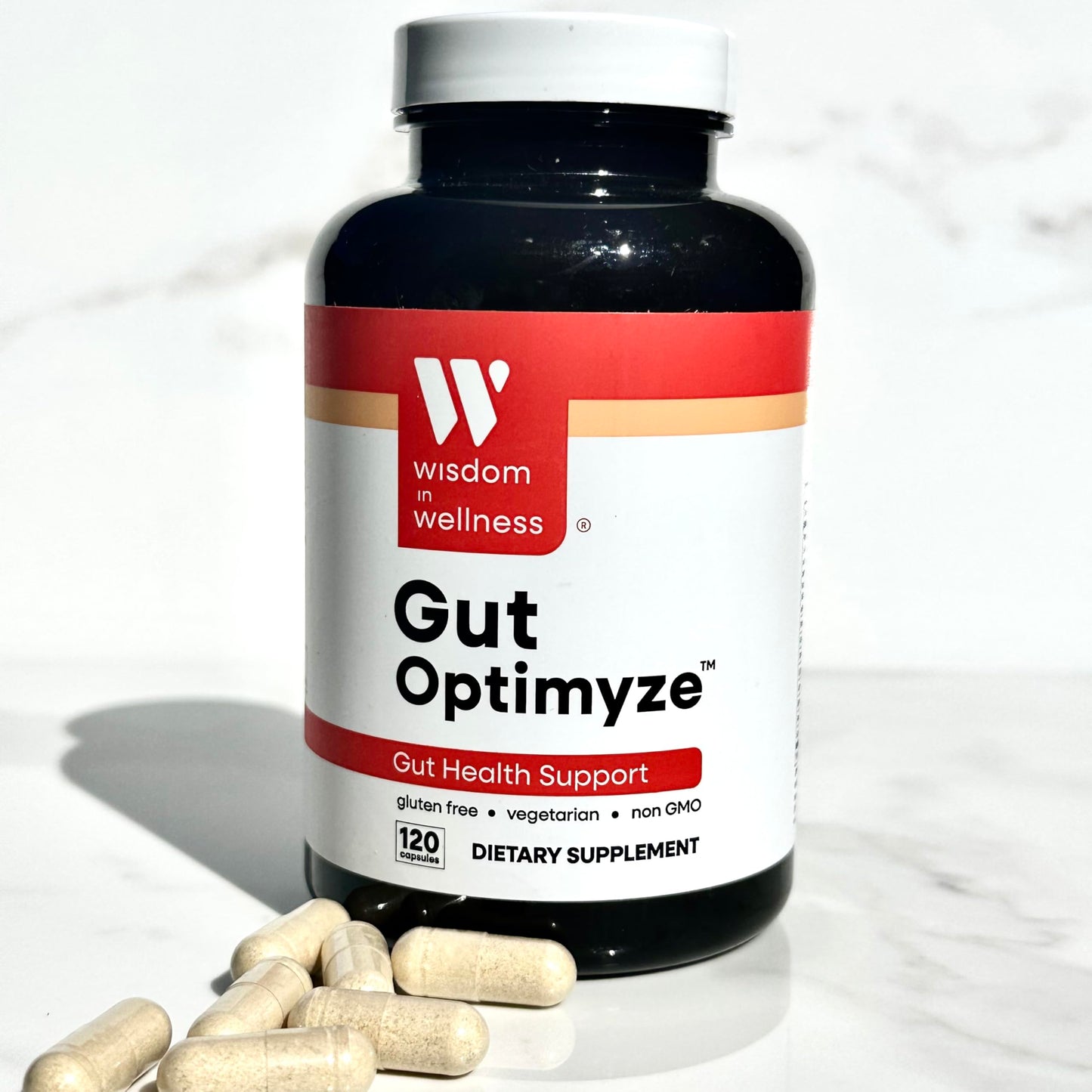 Wisdom In Wellness Gut Optimyze - 120 Digestive Health Capsules - Vitamins & Probiotics for Gut Health - Complete for Men & Women - Digestive Gut Health Pills - Healthy Gut Probiotics Wisdom In Wellness buy supplements Au