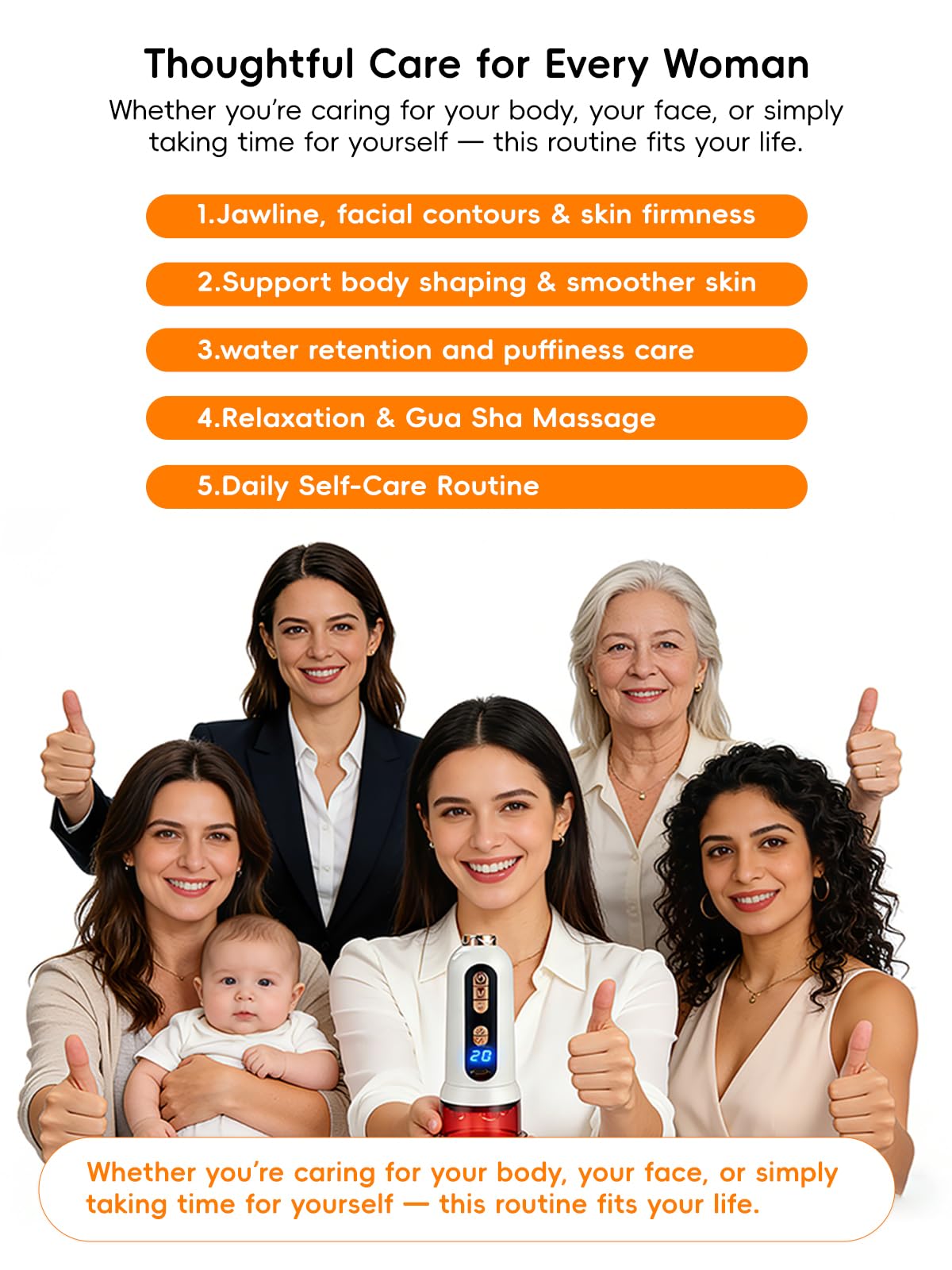 Poeruo 5-in-1 Body Sculpting Machine – Gua Sha & Cupping Vacuum Massage Device, Lymphatic Drainage Massage, Anti-Cellulite Tool & Skin Firming Care for Face, Belly, Arms, Legs, Waist & Love Handles Poeruo buy supplements Au