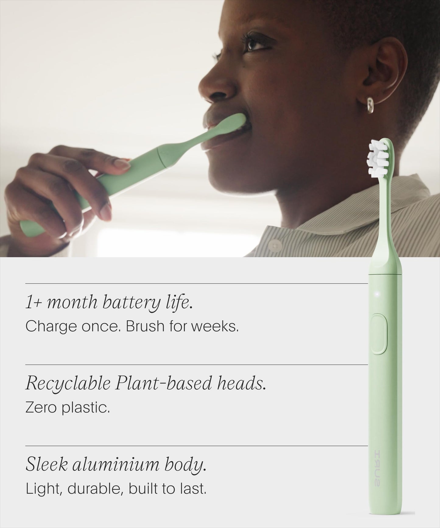 SURI 2.0 New Sonic Electric Toothbrush with Pressure Sensor | 1 Month+ Battery | Electric Toothbrush for Adults