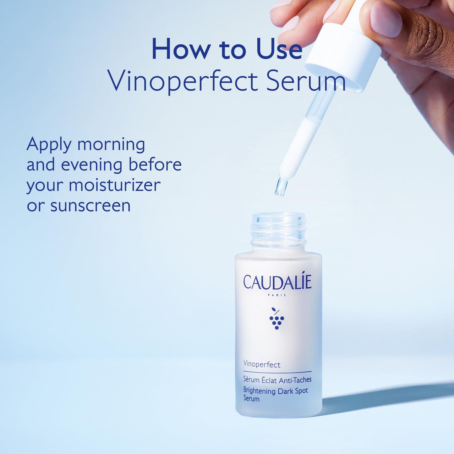 Caudalie Vinoperfect Brightening Dark Spot Serum Vitamin C Alternative - 62x More Effective than Vitamin C with Viniferine