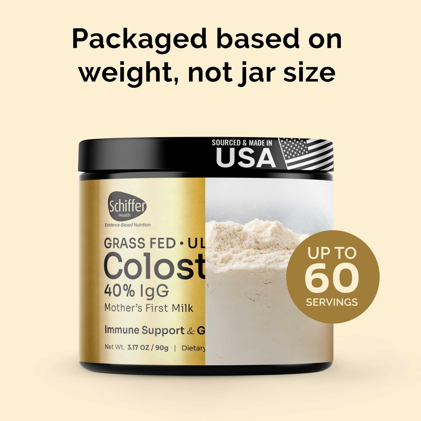 Premium Colostrum Supplement Highest IgG for Gut Health, Immune Support & Recovery Superfood, Anti-Age - Pure Grass-Fed Bovine Colostrum Powder