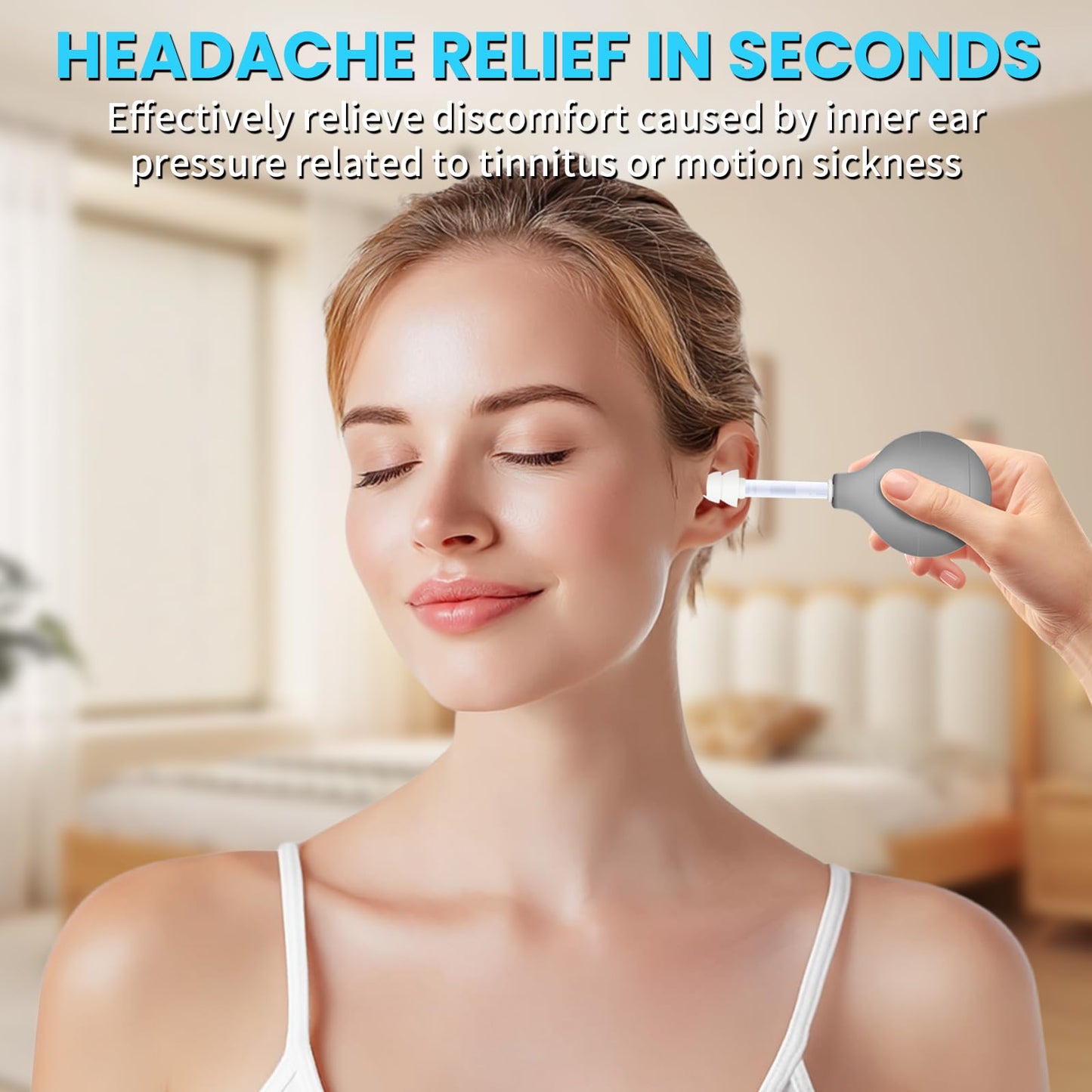Migraine & Ear Pressure Relief Device | Tension Headache, Ear Ache & Airplane Pressure Relief | Drug-Free Migraine Relief Products Gift for Sufferers(Gray) UnalakleetBuy Supplements Australia