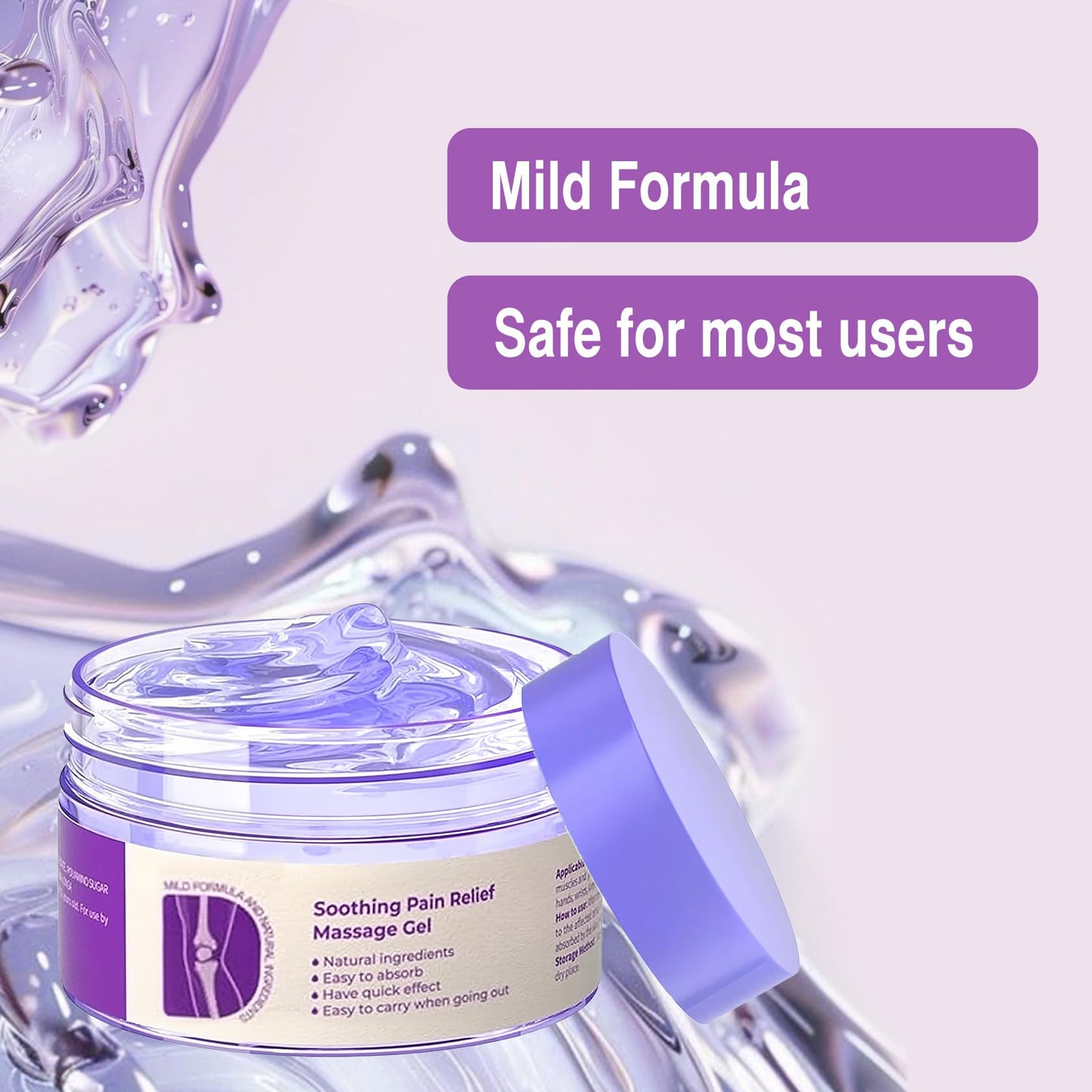 2 PCS Joint Gel Purple Gel,Soothing Pain Relief Massage Cream,Full-Body Joint Effective Soothes for Knees, Lumbar, Hands, Neck and Shoulders PERVALABuy Supplements Australia