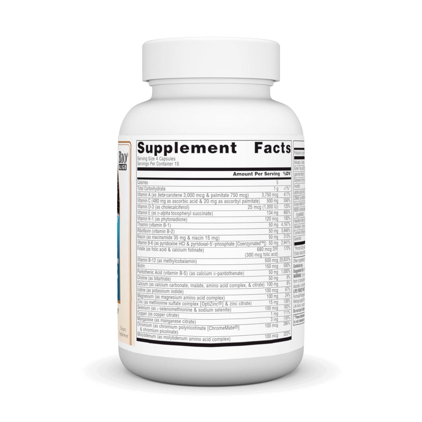 Source Naturals Life Force Multiple Iron Free Daily Multivitamin High Potency Essential Vitamins, Minerals, Antioxidants & Nutrients - Energy & Immune Boost* - 60 Capsules Source Naturals buy supplements Au