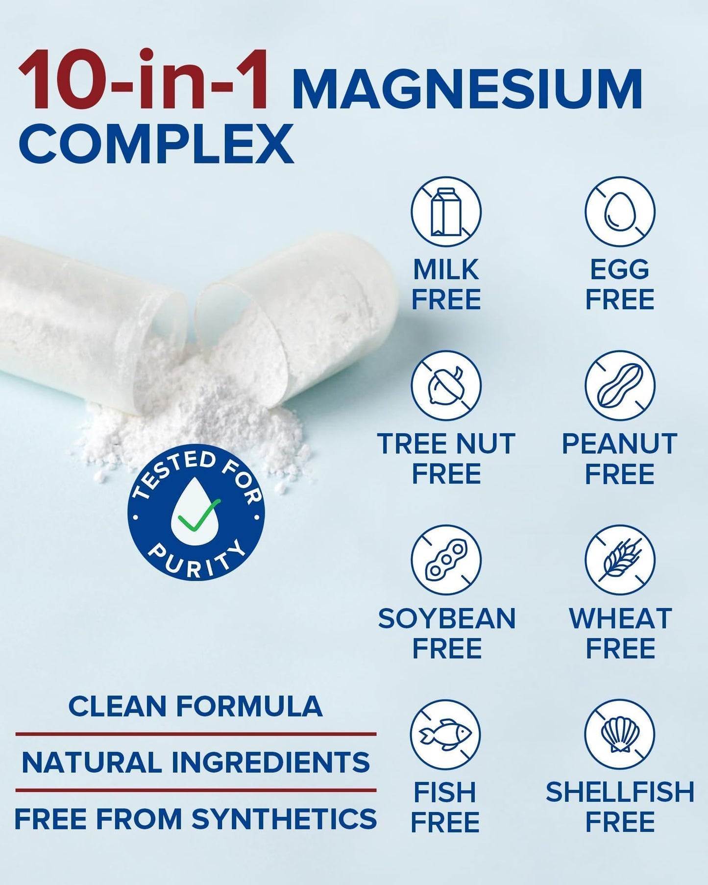 Terranics Magnesium Complex Supplement 420mg, 10-in-1 Full-Spectrum Formula, Glycinate, Citrate, Malate & More, Max Absorption, Bone and Heart Support, 120 Veggie Caps Terranics buy supplements Au