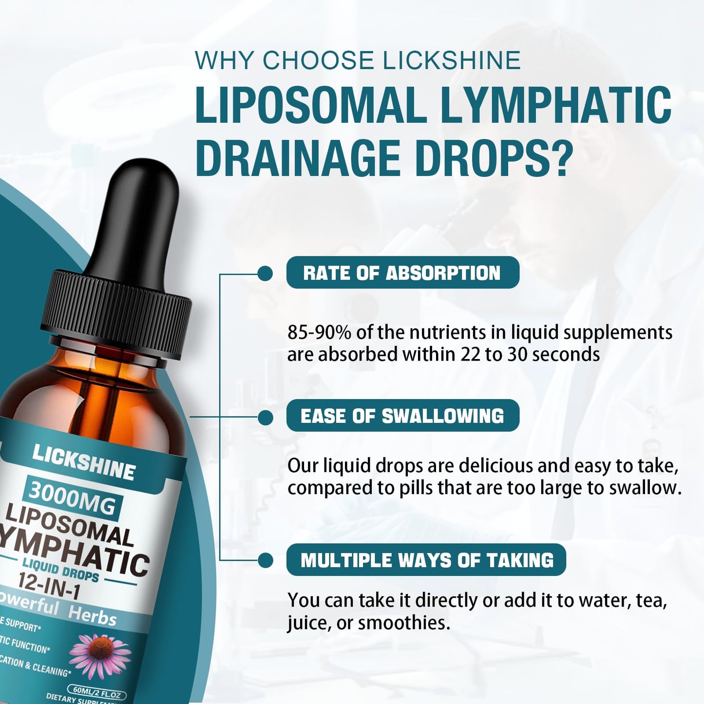 2 Packs 3000MG Liposomal Lymphatic Drainage Drops, 12 in 1 Organic Lymphatic Drainage Supplements with ElderBerry, Burdock Root, Cleavers Herb & Echinacea, Lymphatic Cleanse Immune Support, 4 Fl oz lickshine buy supplements Au