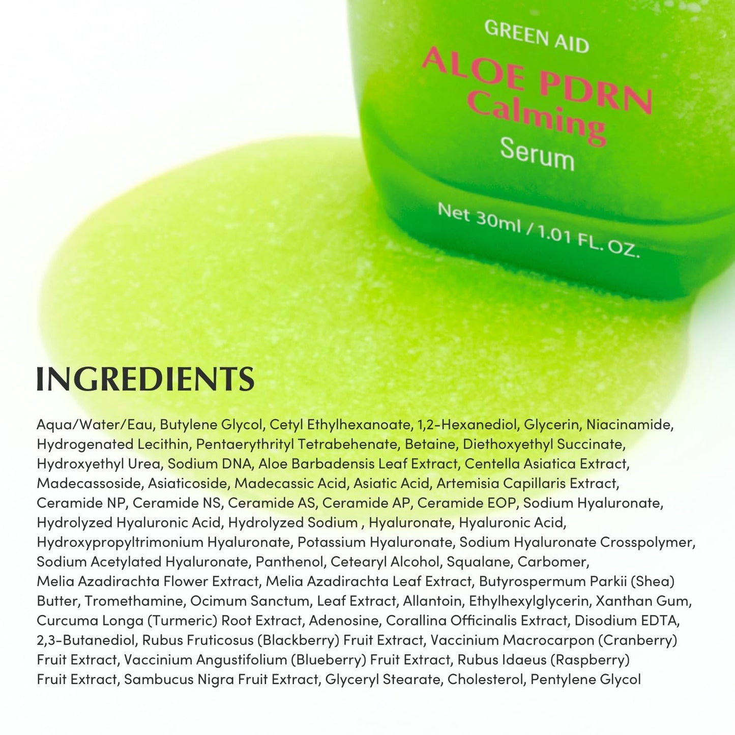EQQUALBERRY Aloe PDRN Calming Smoothie Serum – Soothing Korean Skin Care for Sensitive Skin, Cica & Aloe for Repair, Hydrating & Radiant Glow