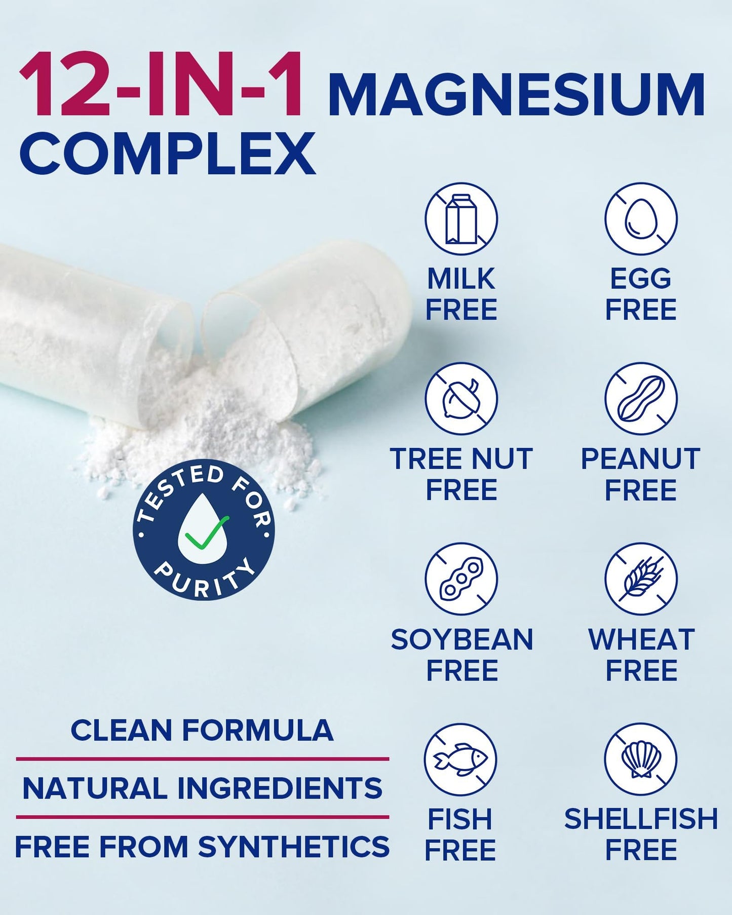 Terranics 12-in-1 Magnesium Complex 500mg, High Absorption Chelated Magnesium Glycinate, Citrate, Malate, Taurate, Orotate & More, for Sleep, Calm, Energy, Heart, Vegan, Non-GMO,120 Capsules Terranics buy supplements Au