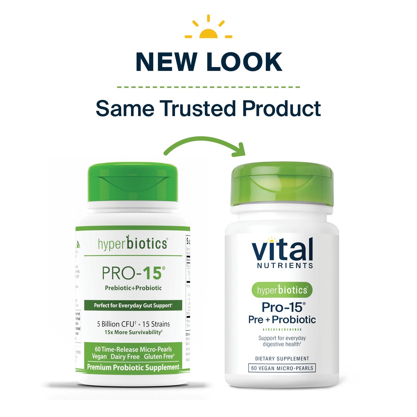 Hyperbiotics Vital Nutrients Pro-15 Prebiotics and Probiotics for Women and Men | 15 Science Backed Strains | Supports Occasional Constipation, Diarrhea, Gas & Bloating | 60 Vegan Time Release Pearls Hyperbiotics buy supplements Au