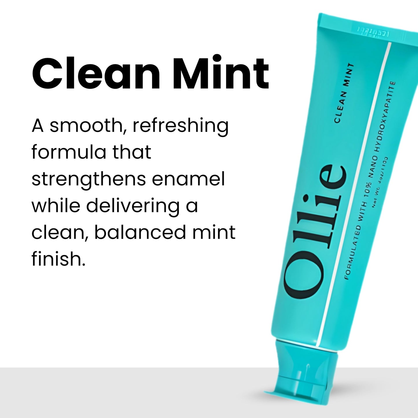 Ollie Fluoride Free 10% Nano Hydroxyapatite Toothpaste for Remineralizing Enamel, Sensitive Teeth & Whitening,