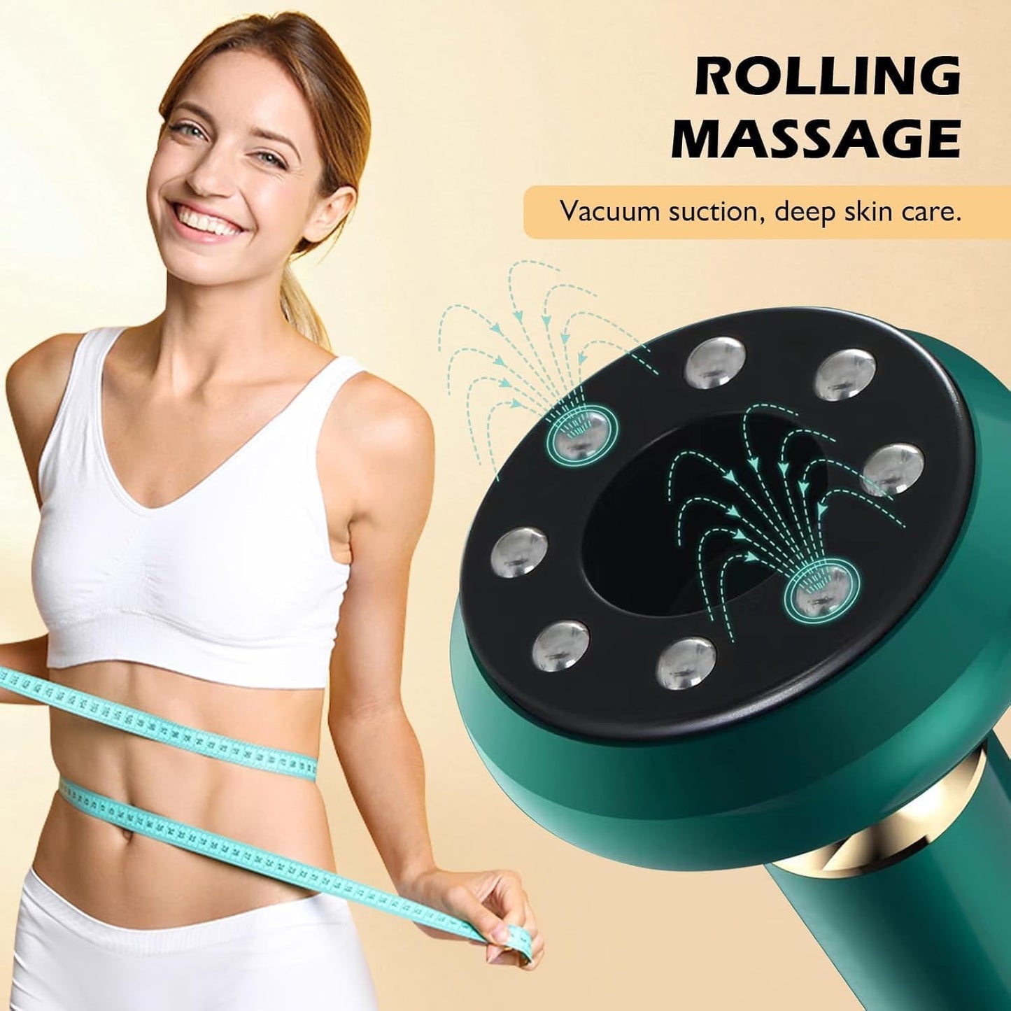HNRF Anti Cellulite Massage Tool Body Sculpting Machine Suction Massager 3-in-1 Masajeador para Celulitis Y Grasa Abdominal De Madera Remover for Legs Electric Vacuum Cupping Full Contouring Device HNRF buy supplements Au