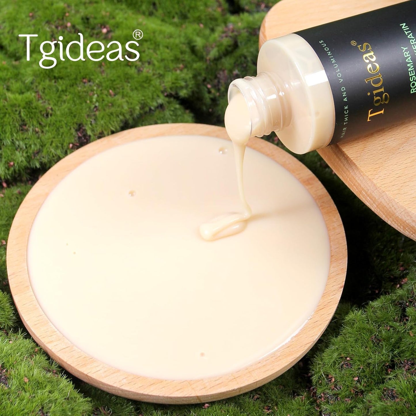 Tgideas Organic Rosemary Hair Growth Shampoo for Women and Men-Natural Thickening & Strengthening Shampoo with Hydrolyzed Keratin