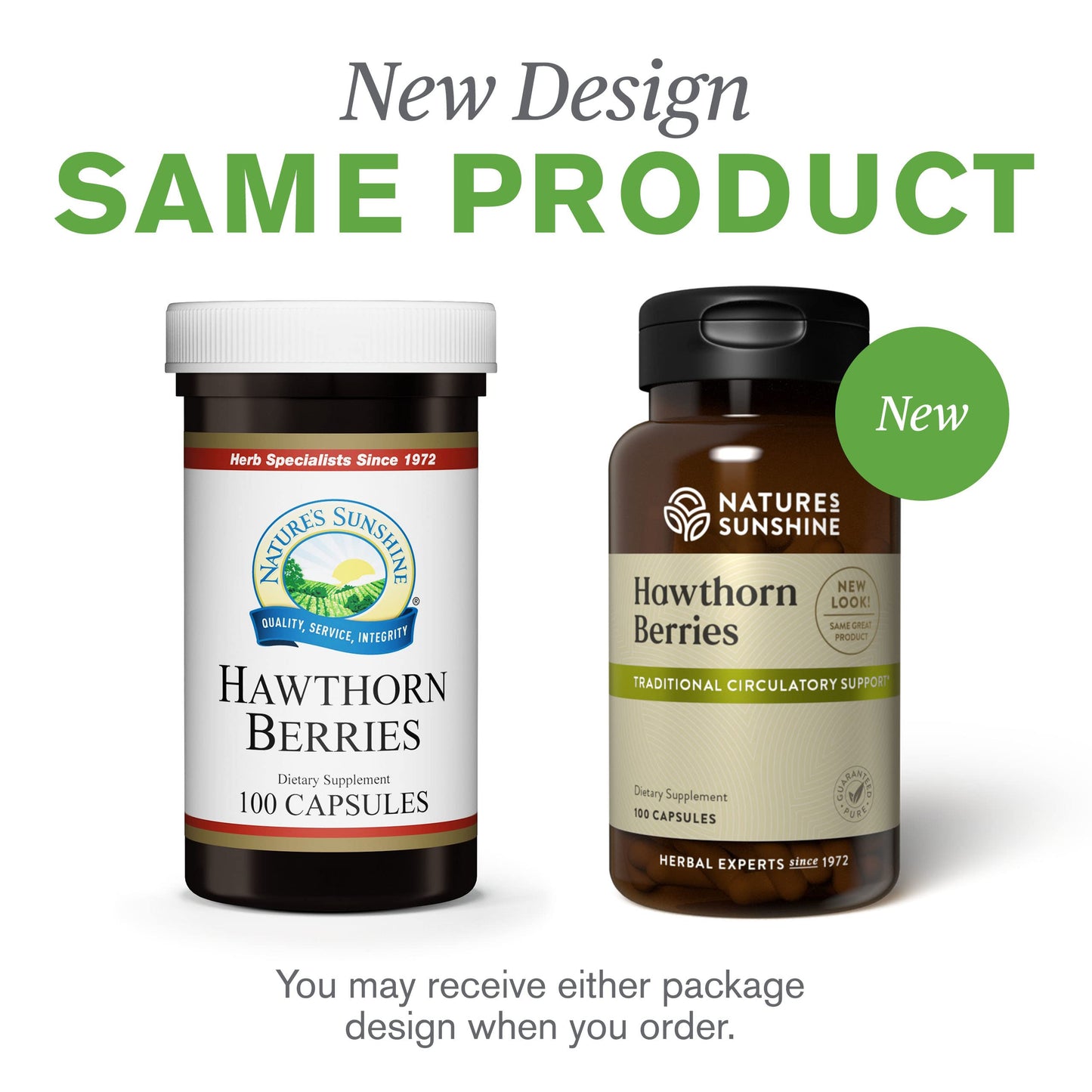 Nature's Sunshine Hawthorn Berries, 100 Capsules | Helps Enhance Heart Muscle Function and Provides Circulatory System Support