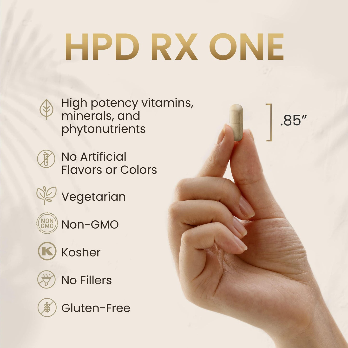 HPD Rx ONE Immunity Boost Multivitamin Supplements for Women and Men | Advanced Immunity Defense Support | Helps Immune Response | 1-Month Supply, 180 Capsules, Pack of 1 HPD Rx buy supplements Au