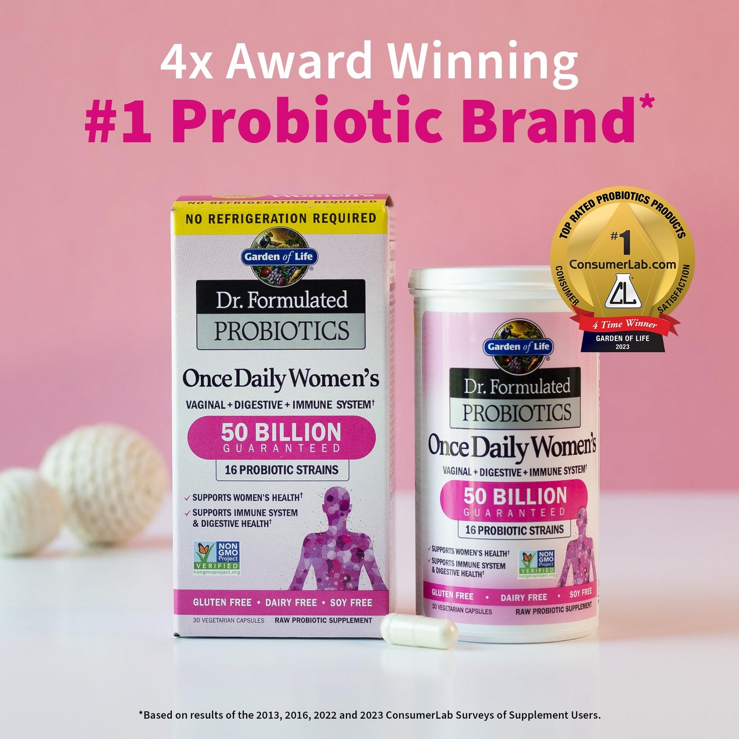 Garden of Life Organics Multivitamin for Men & Dr. Formulated Women's Probiotics Once Daily, 16 Strains, 50 Billion, 30 Capsules Garden of Life buy supplements Au