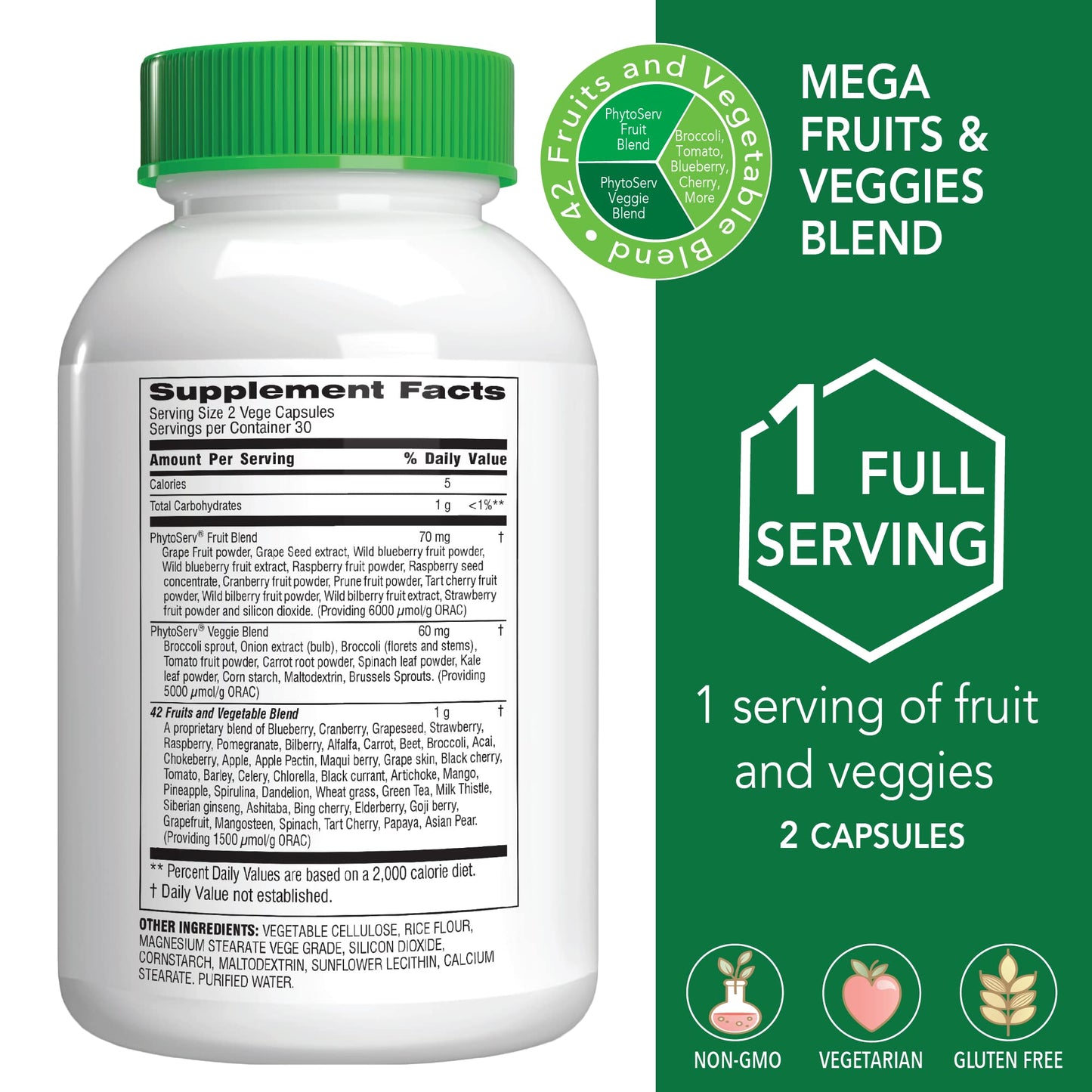 Botanic Choice Mega Fruits and Veggies Blend (60 Capsules) + Prostate 9 Complex (30 Softgels) Bundle - Energy Balance & Superfood Supplement + Urinary Flow & Cellular Health Botanic Choice buy supplements Au