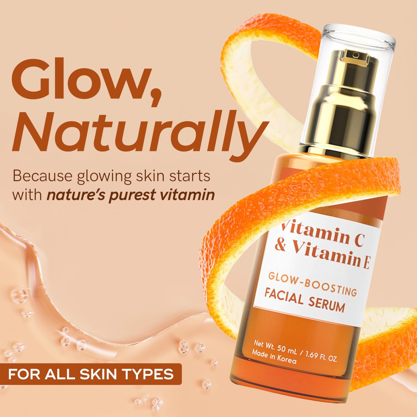 Envy Vitamin C Serum with Vitamin E & Glycerin - Skin, Dark Spot Reduction & Anti-Aging, Dermatologist Tested, Hydrating Glass Skin Serum