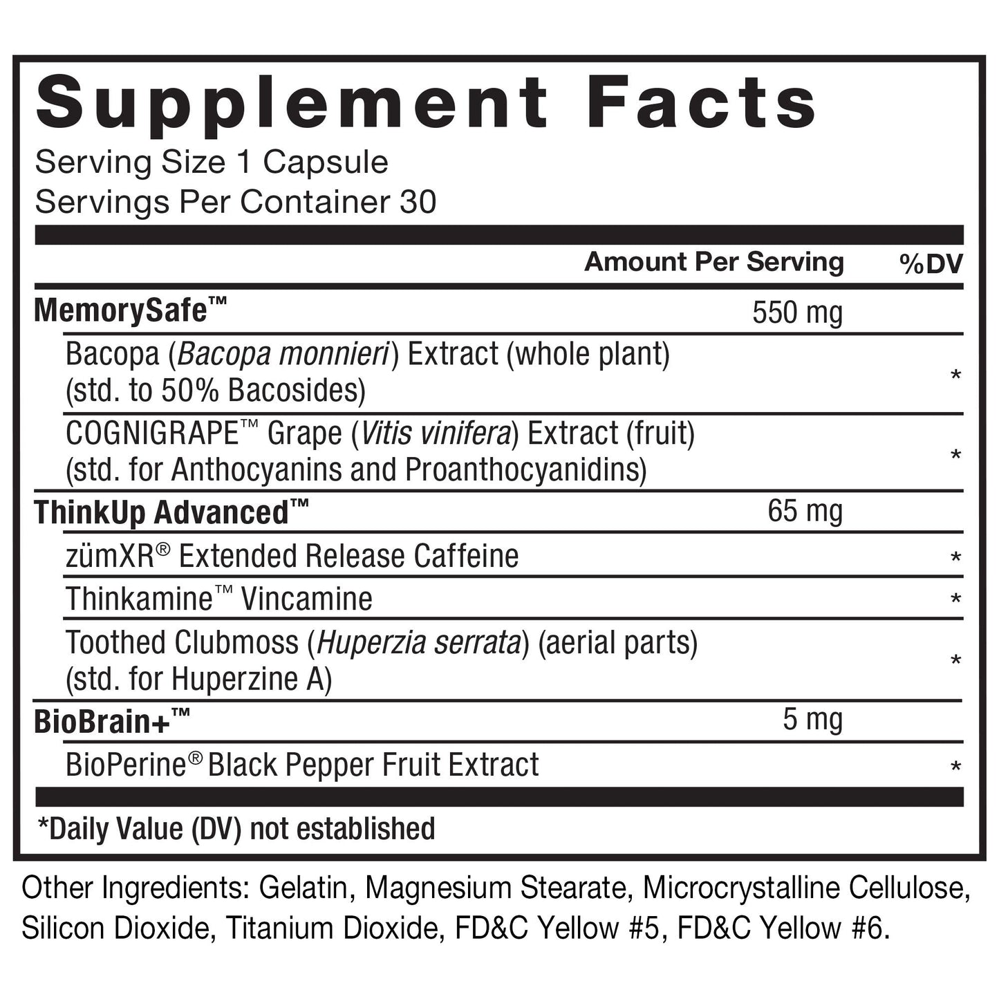 Force Factor Forebrain Nootropic Brain Supplement with Caffeine Bacopa and Huperzine A Capsules 3Pack, White, 90 Count Force Factor buy supplements Au