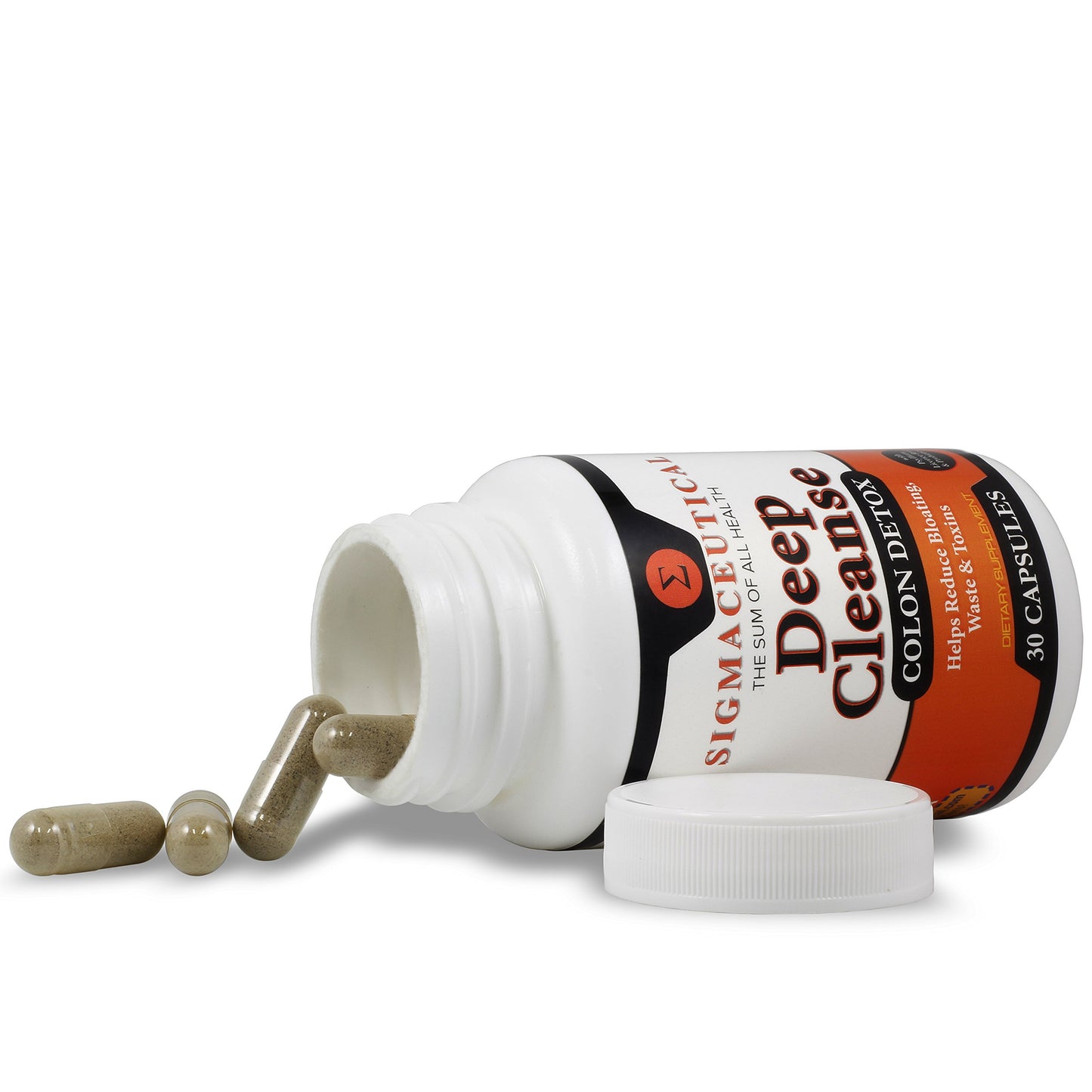 Sigmaceutical 1 Day Colon Cleanse - Detox Cleanse - Bowel Cleanse & Laxative - Bowel Detox - Colon Cleanser & Detox - 30 Capsules