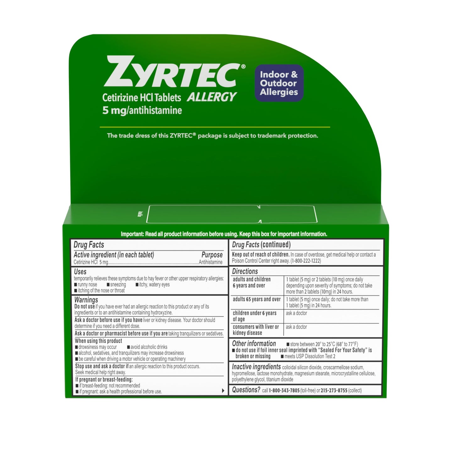 Zyrtec 24 Hour Allergy Relief Tablets, Indoor & Outdoor Allergy Medicine for Adults with 5 mg Cetirizine Hydrochloride, Relief of Runny Nose, Sneezing, Itchy Eyes, Plus Dust, Mold & Pet Dander, 35 ct Zyrtec buy supplements Au