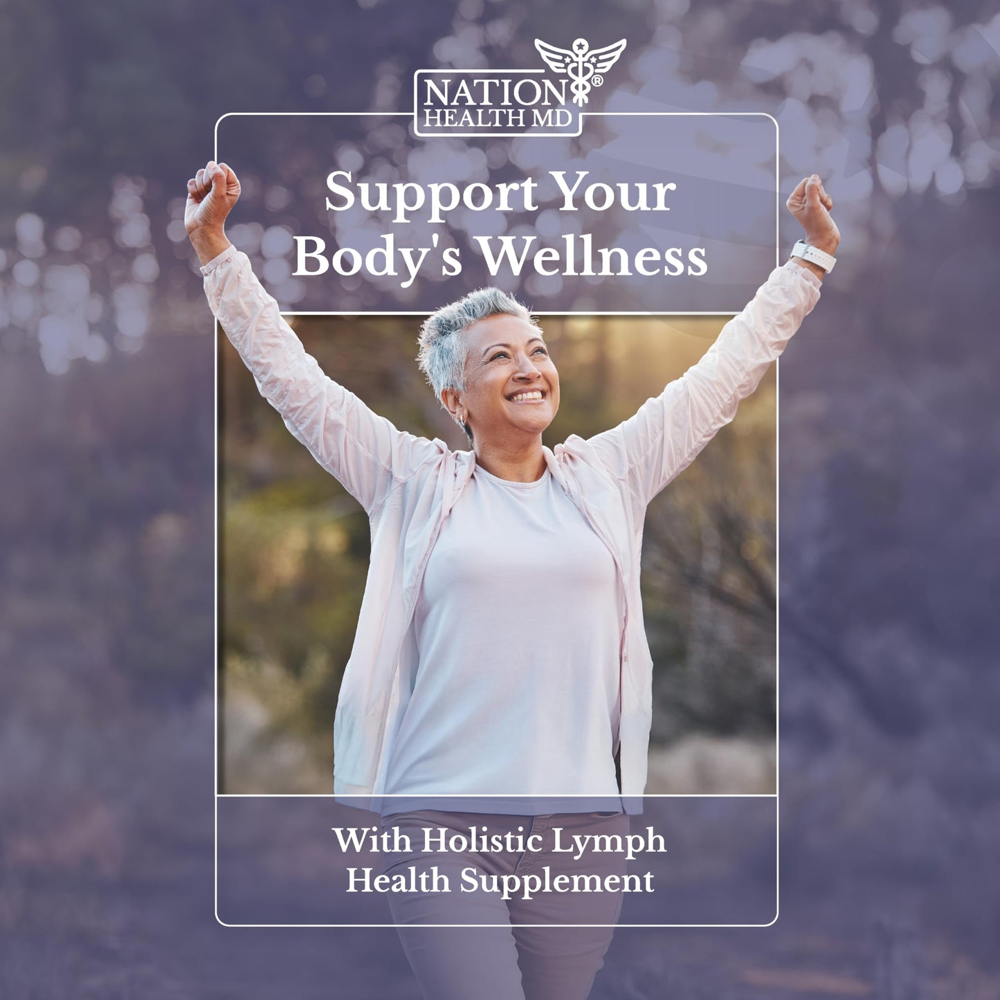 NATION HEALTH MD Lymph MD - Lymphatic Drainage Supplement - with Bromelain, Echinacea, Burdock Root, Dandelion, Rutin, Kelp & More - Lymph System Support for Women & Men - 60 Capsules NATION HEALTH MD buy supplements Au