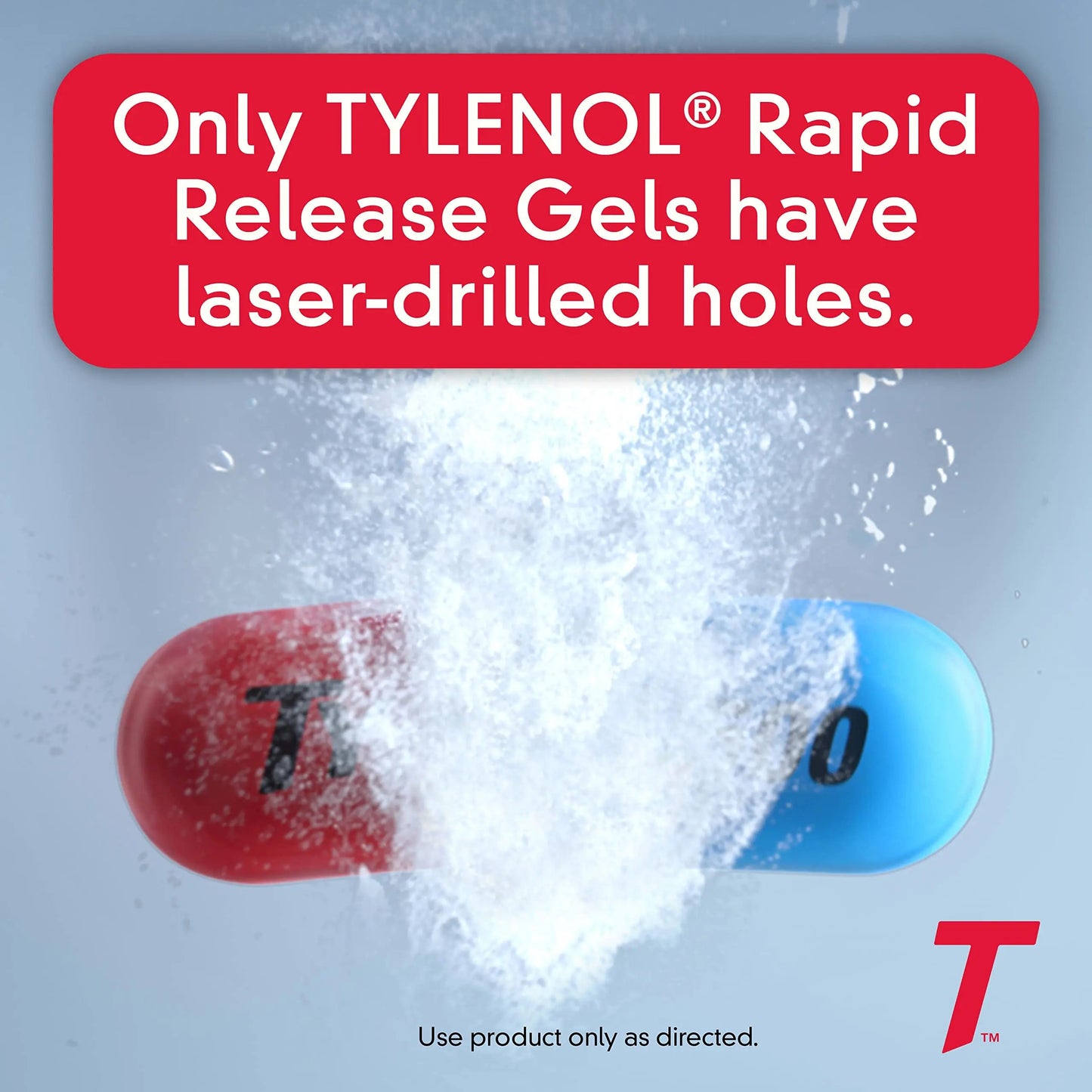 Tylenol Extra Strength Acetaminophen Rapid Release Gels, Fast, Strong Pain Relief, Fever Reducer, 500 mg Gelcaps with Laser‑Drilled Holes for Fast Release, OTC Medicine, 100 Count TylenolBuy Supplements Australia