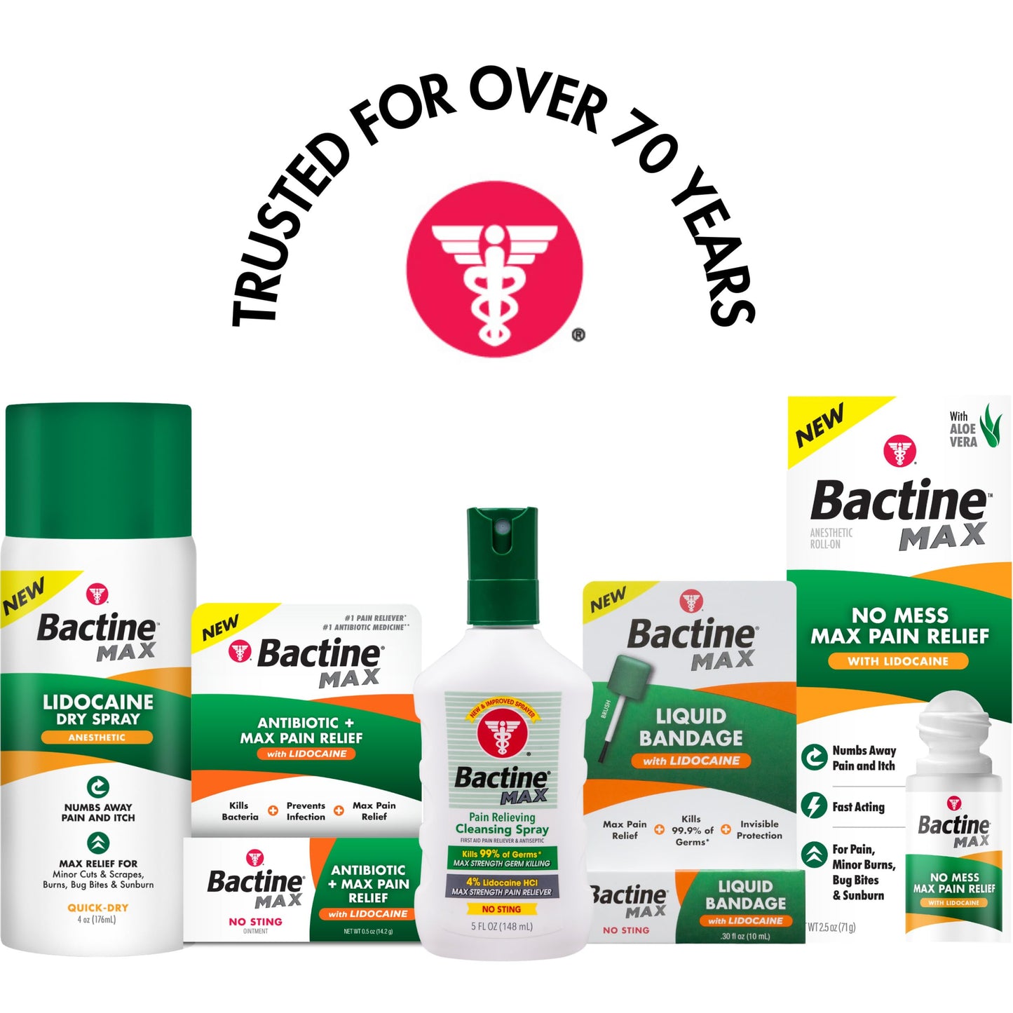 Bactine Max Pain Relieving Antiseptic Spray with Lidocaine, First Aid Pain + Itch Relief, No-Sting, Kills 99% of Germs*, 5oz Bactine MAX buy supplements Au