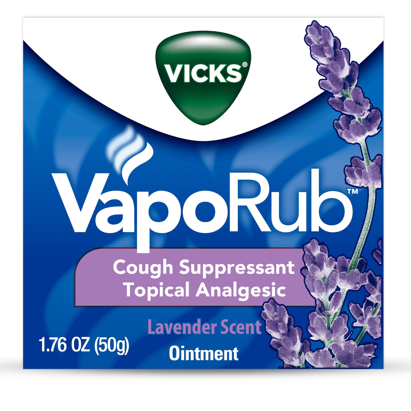 Vicks VapoRub, Lavender Scent, Cough Suppressant, Topical Chest Rub & Analgesic Ointment, Medicated Vicks Vapors, Relief from Cough Due to Cold, Aches & Pains, 1.76oz Vicks buy supplements Au
