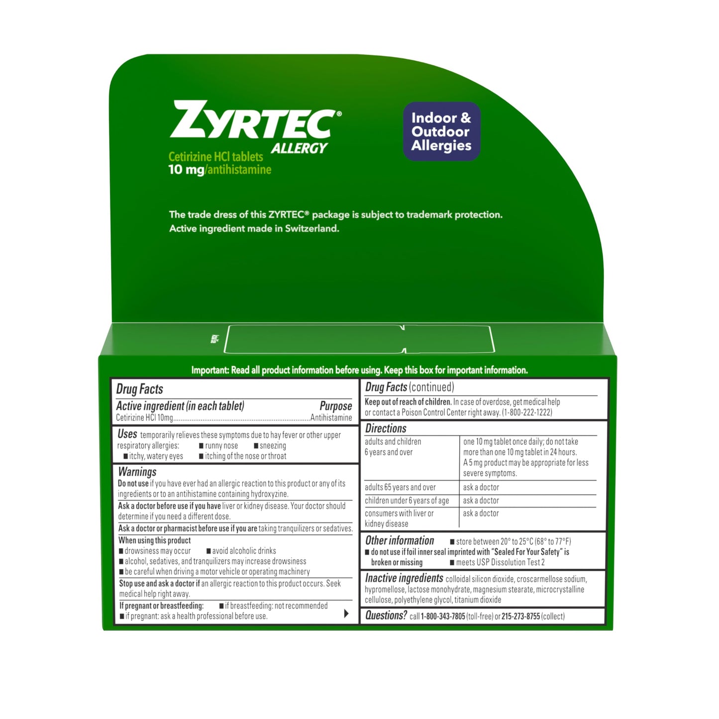 Zyrtec 24 Hour Allergy Relief Tablets, Fast-Acting Allergy Medicine for Indoor & Outdoor Allergies, Cetirizine 10 mg Tablet Antihistamine, 30 ct Bottle & 3 Single-Dose Travel Packs Bundle Pack Zyrtec buy supplements Au