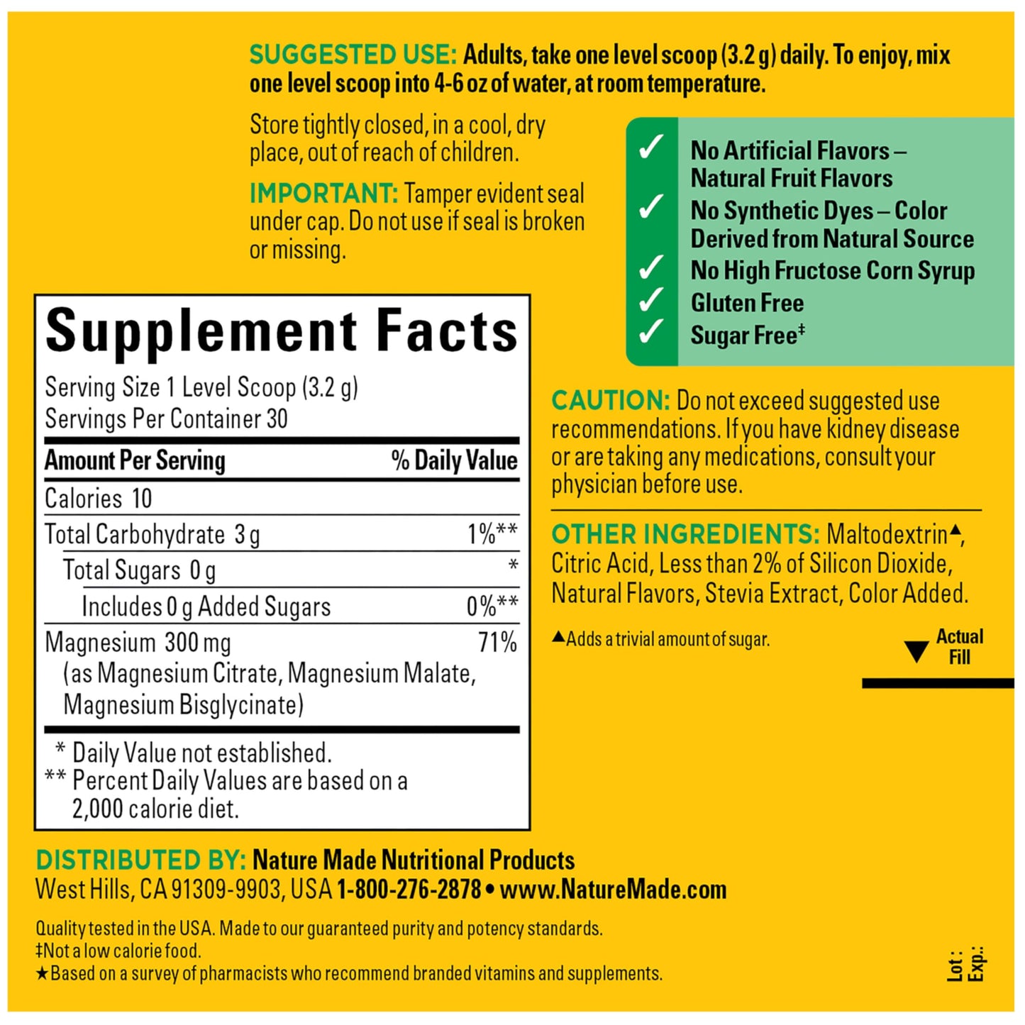 Nature Made High Absorption Magnesium Complex Drink Mix Powder, Magnesium Citrate, Glycinate & Malate 3-in-1 Blend, Pink Lemonade Flavor, 96 g, 30 Day Supply Nature Made buy supplements Au