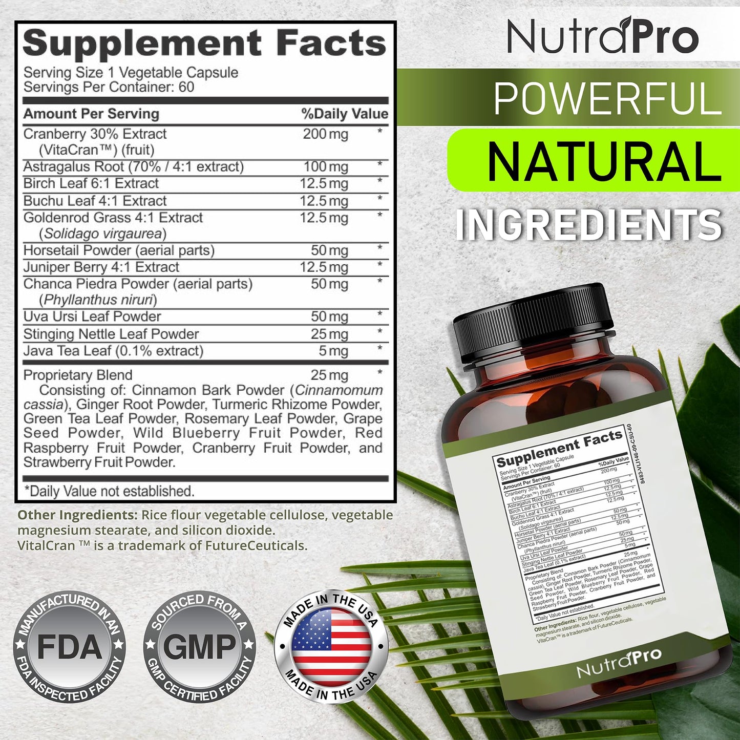NutraPro Kidney Cleanse Detox & Repair and Bladder Support- Kidney Support Supplement for Kidney Restore with Chanca Piedra,Cranberry, Juniper Berries