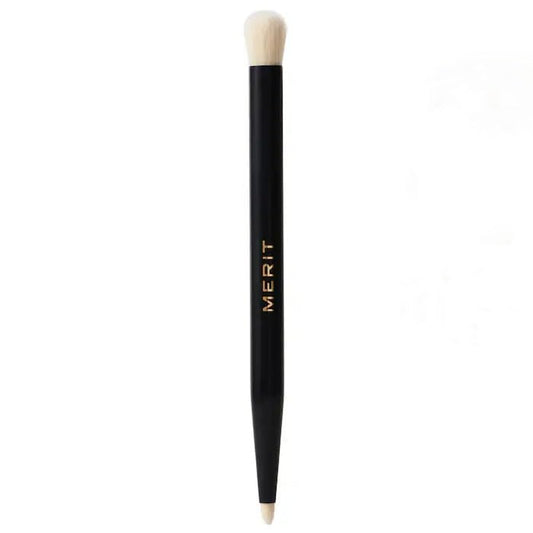 MERIT - Double-Sided Eyeshadow Brush - Dual-Ended Makeup Brush for Precise Application, Blending, and Smooth Pigment Distribution - Soft Synthetic, Vegan & Travel-Friendly GenericBuy Supplements Australia
