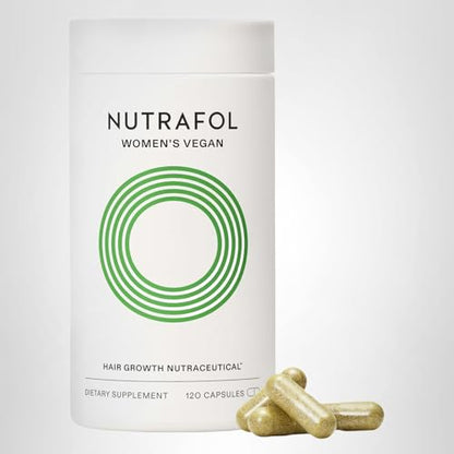 Nutrafol Women's Hair Growth Supplements, For Women 18-44 Years Old, Clinically Tested for Visibly Thicker, Stronger Hair, 100% Vegan Ingredients,