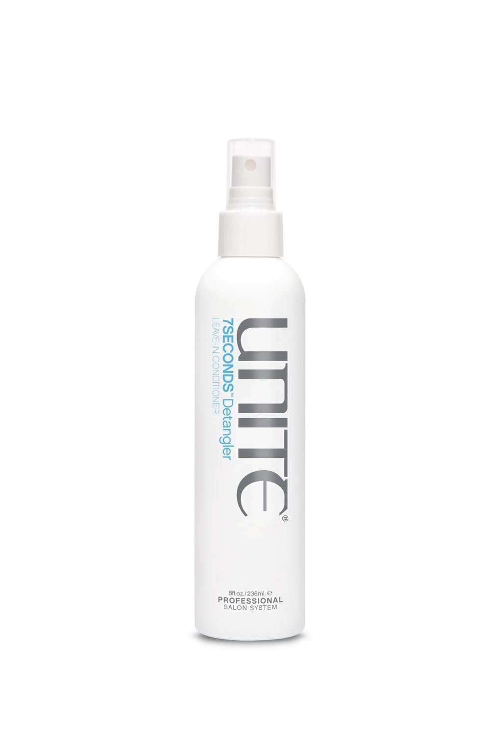UNITE Hair – 7SECONDS Detangler – Lightweight Leave-In Conditioner Spray to Instantly Detangle, Strengthen & Protect – UV/Heat Protection – 8 Fl Oz
