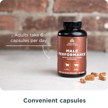 Ancient Nutrition Organ Supplements for Men, Grass-Fed and Wild Organ Complex Capsules, Liver, Prostate, Pancreas Supports Male Performance, Healthy Aging, 180 Ct Ancient NutritionBuy Supplements Australia