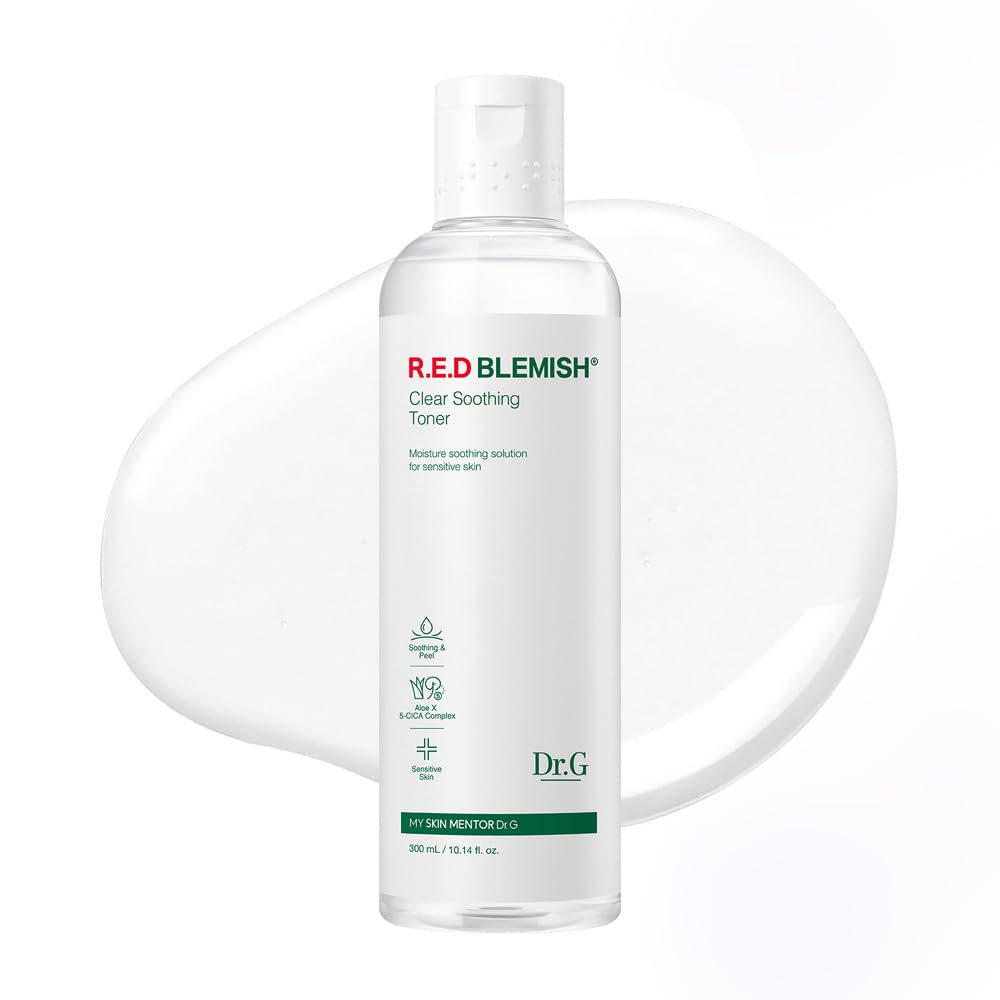 Dr. G R.E.D. Blemish Clear Soothing Toner - Korean Soothing Toner for Glowing Skin - Soothes Irritation Clear Skin - Mild Exfoliant