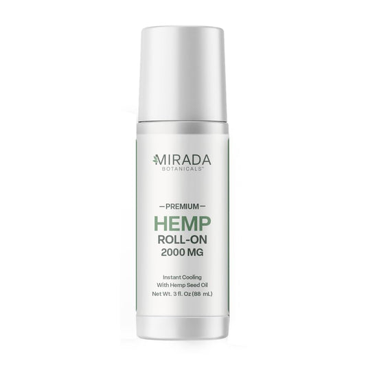 Mirada Botanicals Hemp Cooling Relief Roll-On – 2000mg - Menthol & Arnica – Muscle & Joint Support Mirada BotanicalsBuy Supplements Australia