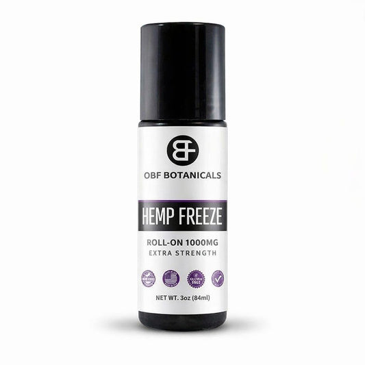 OBF Botanicals Hemp Roll On 3 Oz Instant Effect Topical Pain Relief Hemp Extract and Menthol Concentrated Roll On for Aching Muscles, Joint Relief, Ligaments - 1000mg OBF BotanicalsBuy Supplements Australia